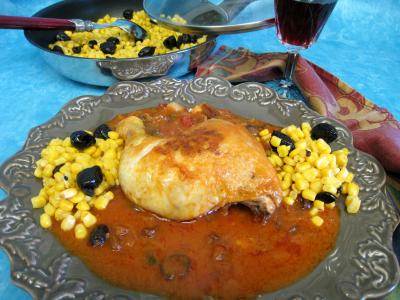 Poulet aux olives à la mexicaine