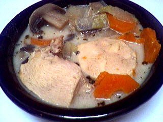 Blancs de poulet en blanquette