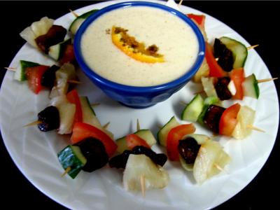 Brochettes à l'ananas minceur