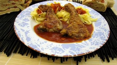 Côtes d'agneau panées