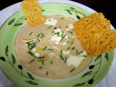 Crème d'artichauts au chèvre