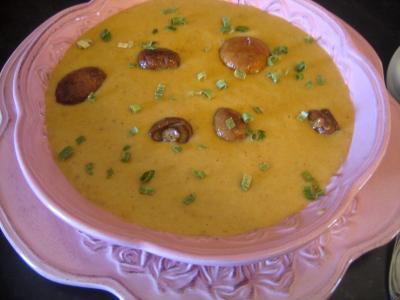 Crème de cèpes au curry