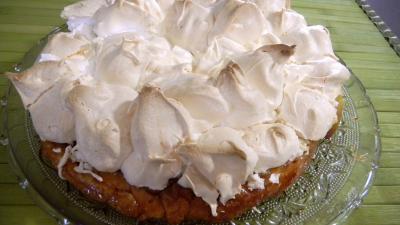 Tarte tatin meringuée