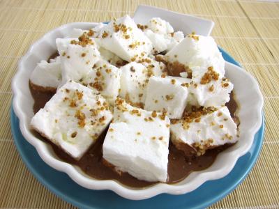 Île flottante au chocolat
