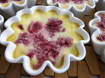 Crème facile aux framboises