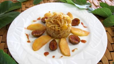 Compotée de chou aux figues et aux pommes