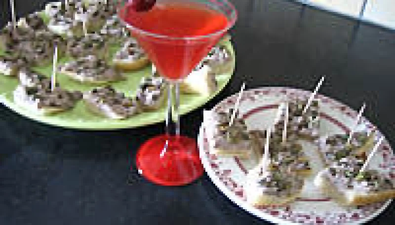 Canapés de focacia au thon