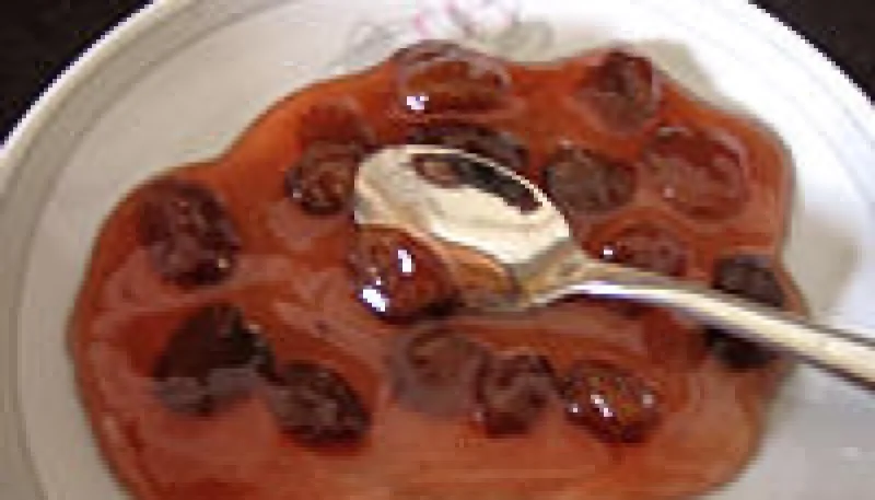 Confit de vin rosé aux raisins secs