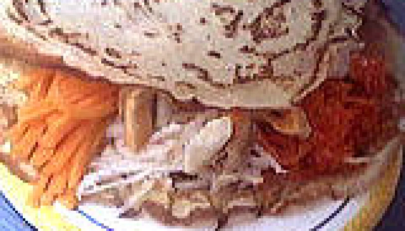 Crêpes Saint-Jacques et crudités