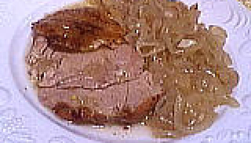 Cuisse de dinde aux oignons
