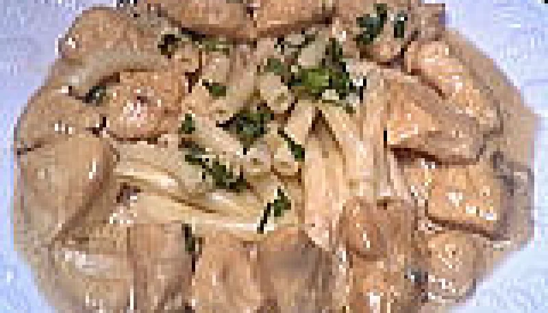 Dés de poulet au gorgonzola