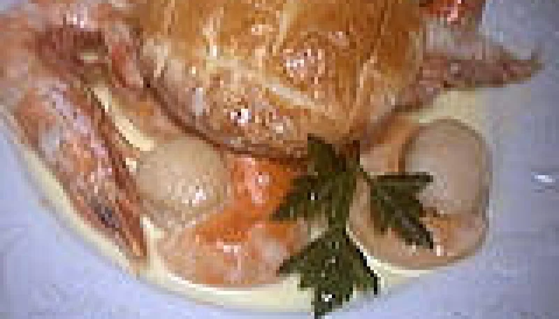Feuilleté de saint-Jacques et de gambas
