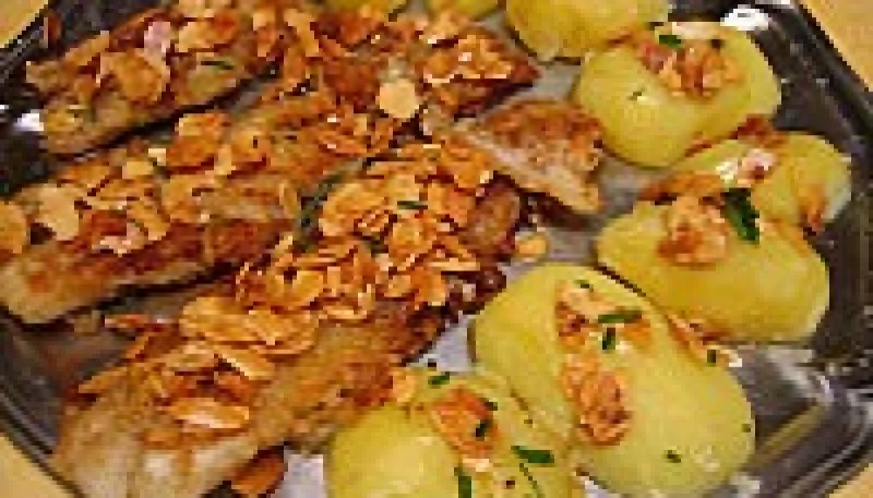 Filets de flétan aux amandes