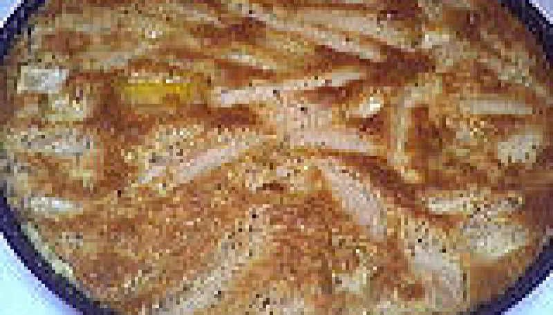 Flan aux poires et noisettes