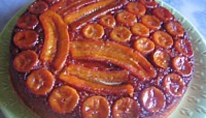 Gâteau aux bananes et crème aux airelles