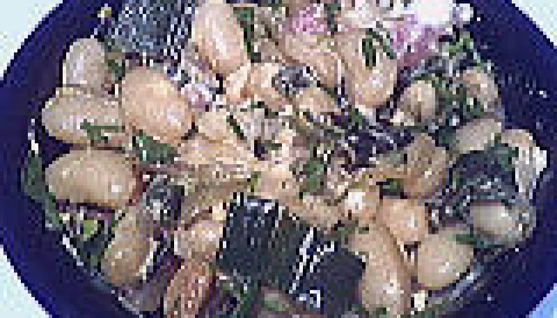Haricots blancs façon carbonara