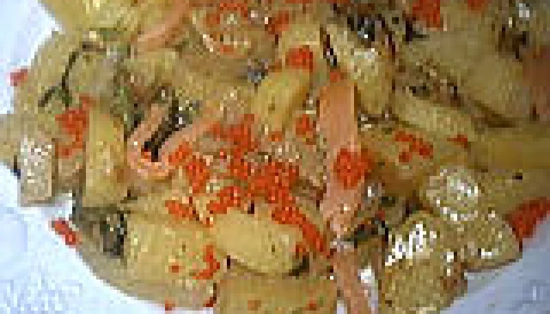Pommes de terre aux oeufs de lump