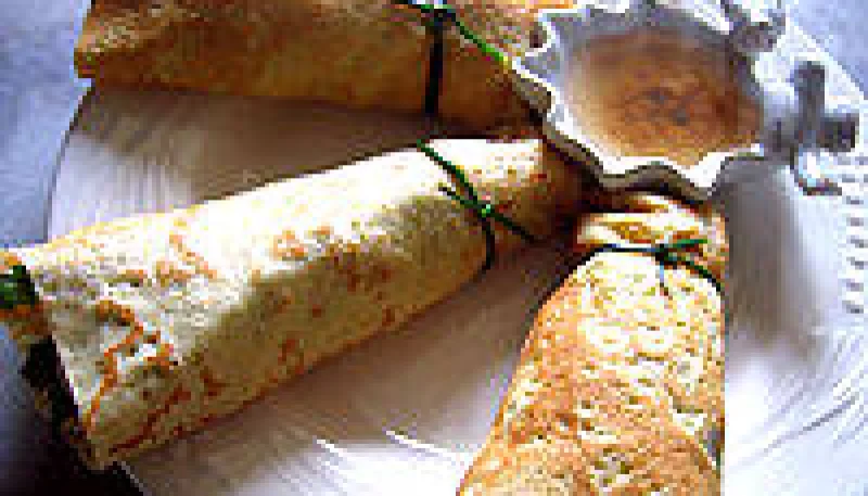 Rouleaux de crêpes aux crevettes