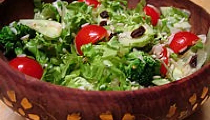 Salade de batavia et riz