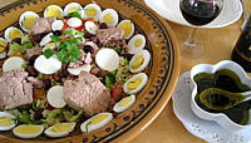 Salade de thon aux pêches