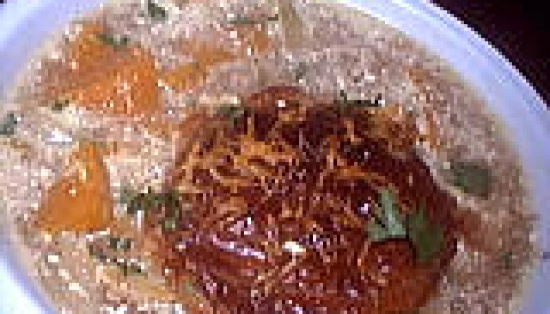 Soupe de potiron au pain