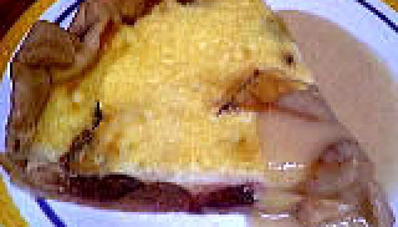 Tarte aux prunes et pommes