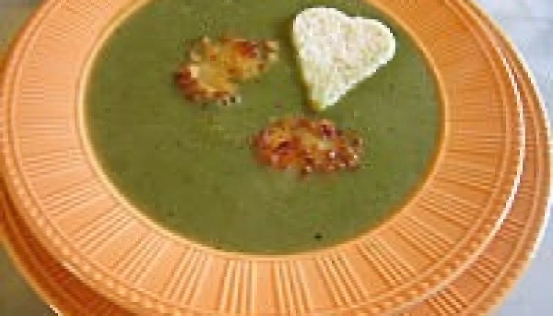Velouté d'épinards et lotte