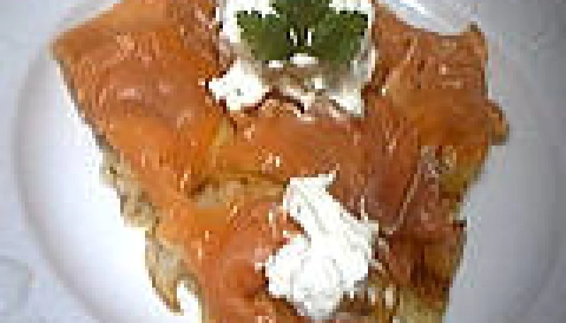 Galette au saumon fumé et sa chantilly