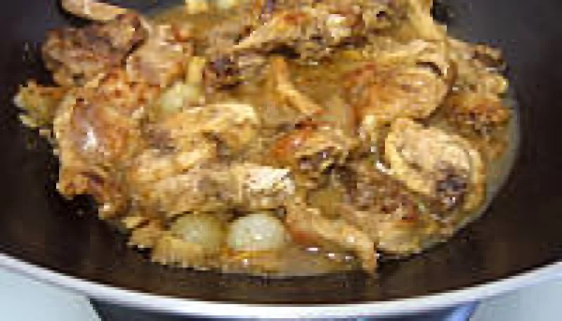 Lapin aux cèpes et aux endives