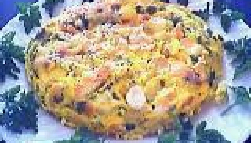 Omelette au saumon et aux pommes de terre