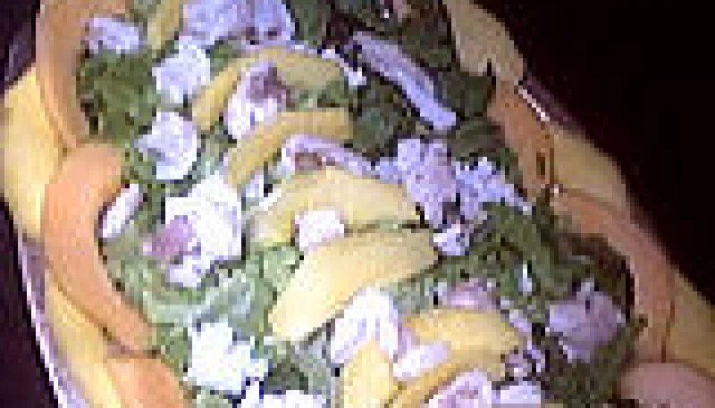 Salade de lotte à la mangue