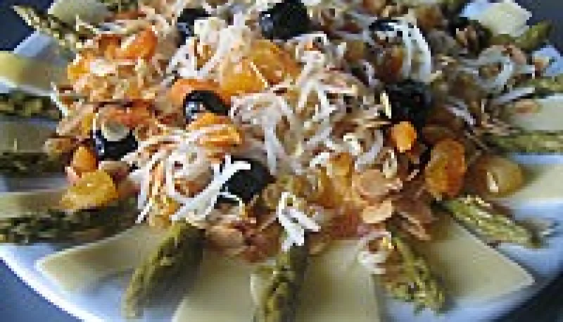 Salade de soja aux abricots