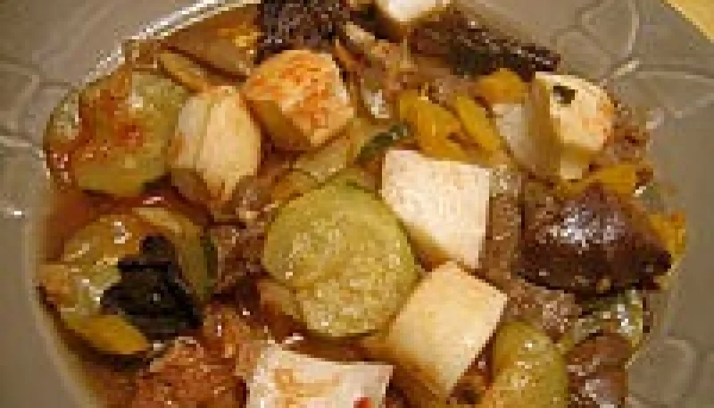 Seiches aux champignons et poivrons
