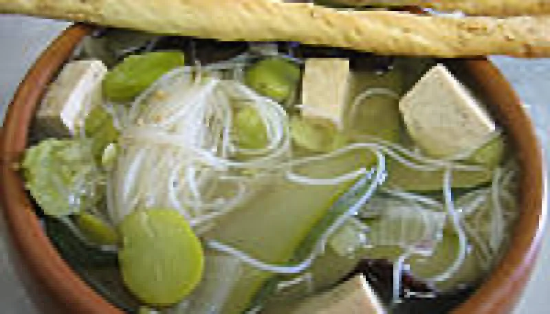 Soupe chinoise au tofu