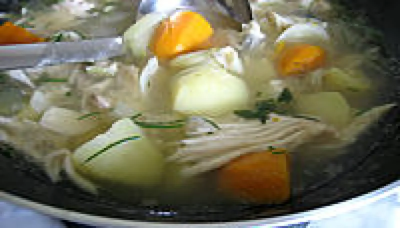Soupe de raie aux herbes aromatiques