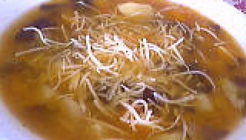 Soupe au potiron et épinards