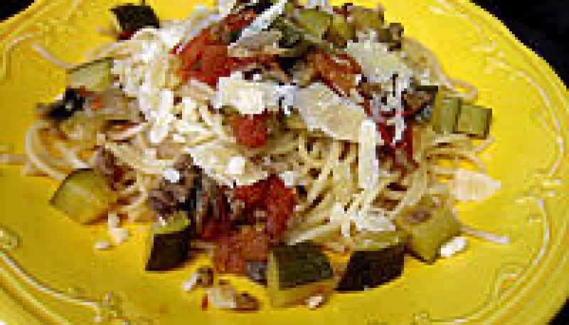 Spaghettis aux courgettes