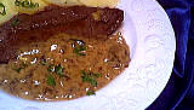 Steak de paleron aux cèpes