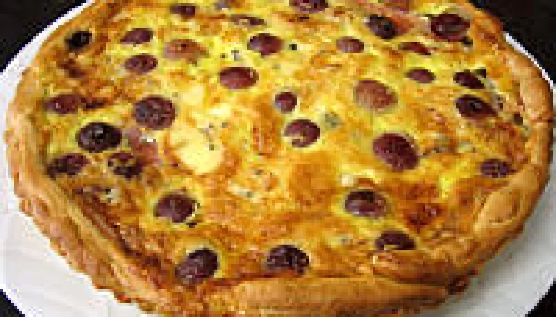 Tarte au jambon à la fourme d'Ambert au parfum d'Auvergne