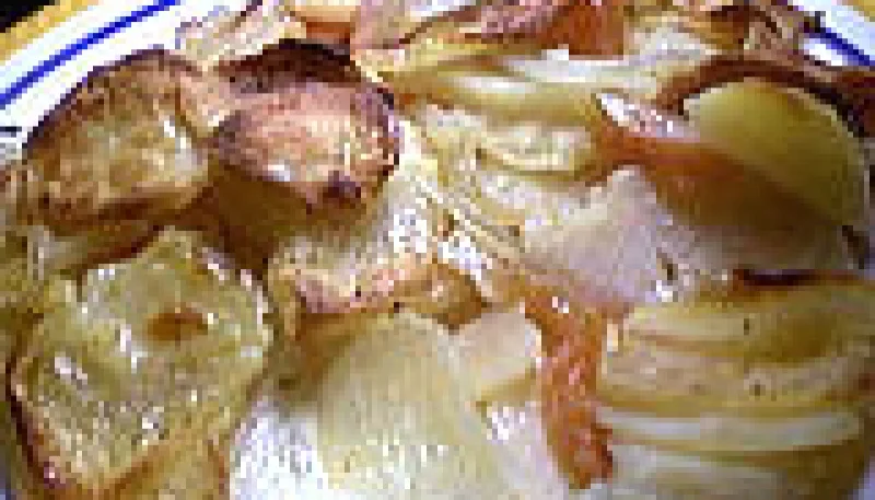 Tian de pommes de terre et tomates