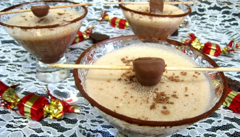 Cocktail au chocolat et au caramel