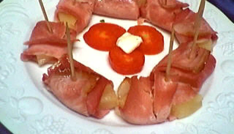 Ananas au jambon