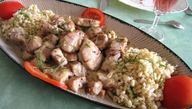 Ris de veau au bourbon et aux amandes