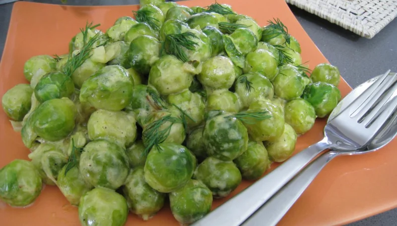 Choux de Bruxelles à la moutarde