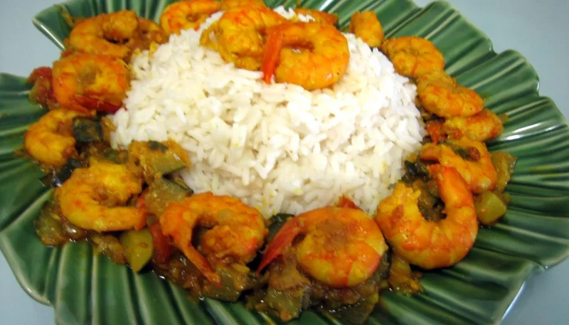 Crevettes à la Réunionnaise