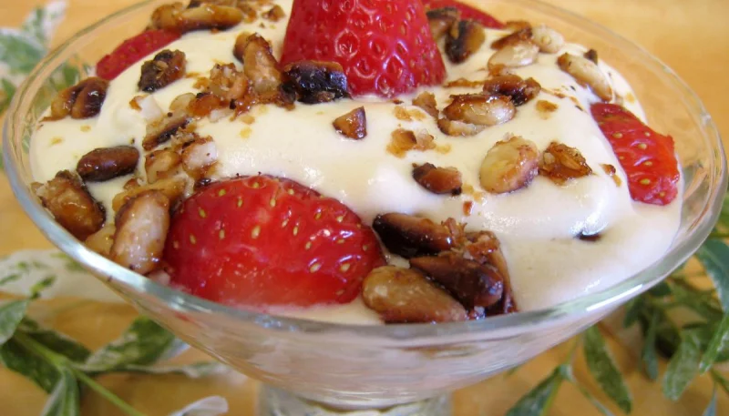 Fraises en sabayon