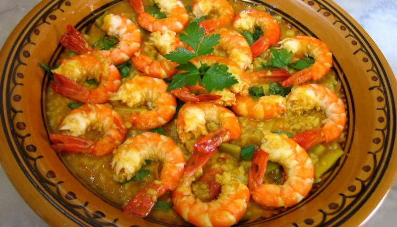 Gambas aux épices façon orientale