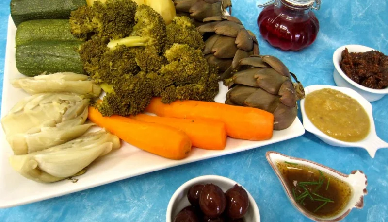 Légumes vapeur (artichauts, brocolis, carottes, fenouil)