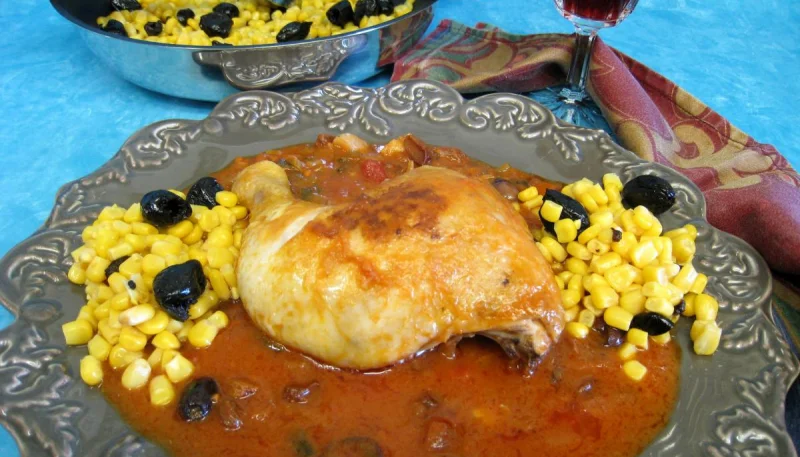 Poulet aux olives à la mexicaine