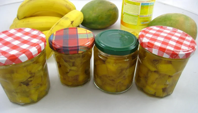 Achards à la mangue à la mauricienne